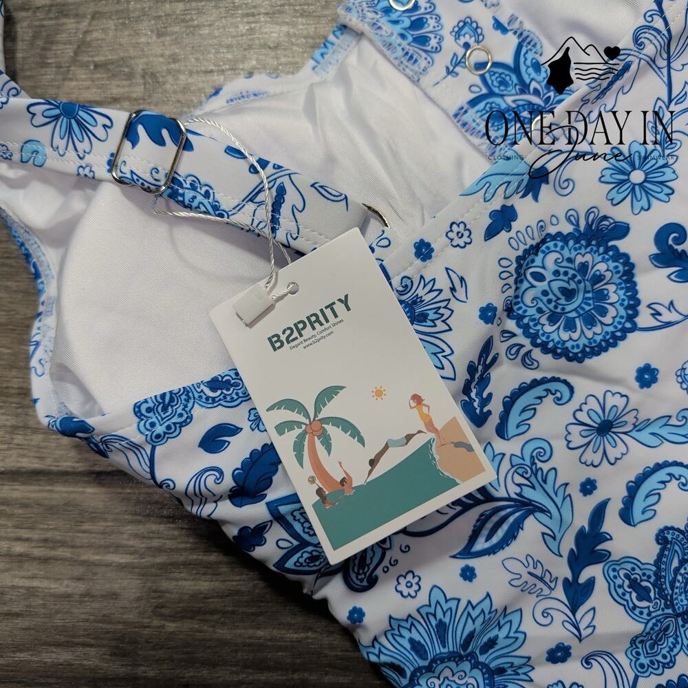 B2Prity Floral Bikini Swimsuit Size S - Picture 4 of 5